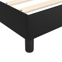 vidaXL Boxspringbett Schwarz 180x200 cm Kunstleder