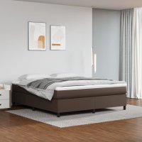 vidaXL Boxspringbett Braun 180x200 cm Kunstleder