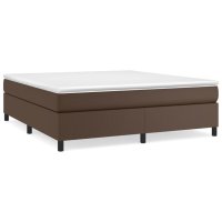 vidaXL Boxspringbett Braun 180x200 cm Kunstleder