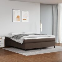 vidaXL Boxspringbett Braun 160x200 cm Kunstleder
