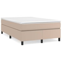 vidaXL Boxspringbett Cappuccino-Braun 120x200 cm Kunstleder