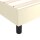 vidaXL Boxspringbett Creme 200x200 cm Kunstleder