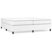 vidaXL Boxspringbett Wei&szlig; 200x200 cm Kunstleder