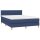 vidaXL Boxspringbett mit Matratze Blau 140x190 cm Stoff