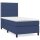 vidaXL Boxspringbett mit Matratze Blau 80x200 cm Stoff