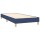 WOWONA Boxspringbett mit Matratze Blau 90x190 cm Stoff