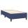 WOWONA Boxspringbett mit Matratze Blau 80x200 cm Stoff