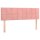 vidaXL Boxspringbett mit Matratze Rosa 140x190 cm Samt