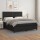 vidaXL Boxspringbett mit Matratze Schwarz 160x200 cm Kunstleder