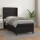 vidaXL Boxspringbett mit Matratze Schwarz 80x200 cm Kunstleder