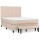 vidaXL Boxspringbett Matratze Cappuccino-Braun 140x190cm Kunstleder