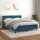 WOWONA Boxspringbett mit Matratze Dunkelblau 140x200 cm Samt