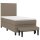 vidaXL Boxspringbett mit Matratze Taupe 90x190 cm Stoff