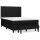 vidaXL Boxspringbett mit Matratze Schwarz 140x190 cm Stoff