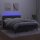 vidaXL Boxspringbett mit Matratze &amp; LED Dunkelgrau 140x190 cm Samt