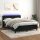 WOWONA Boxspringbett mit Matratze &amp; LED Schwarz 140x200 cm Samt