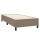 vidaXL Boxspringbett mit Matratze &amp; LED Taupe 90x200 cm Stoff