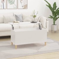 vidaXL Couchtisch Hochglanz-Weiß 90x44,5x45 cm...