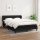 vidaXL Boxspringbett mit Matratze Schwarz 140x190 cm Stoff