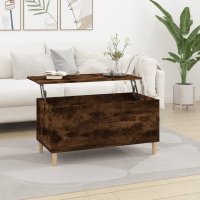 vidaXL Couchtisch Räuchereiche 90x44,5x45 cm...