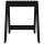 vidaXL Hocker 2 Stk. Schwarz 40x40x45 cm Massivholz Kiefer