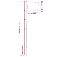 vidaXL Niederl&auml;ndische Flagge mit Mast 6,23 m Aluminium