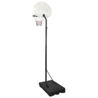 vidaXL Basketballst&auml;nder Wei&szlig; 282-352 cm Polyethylen