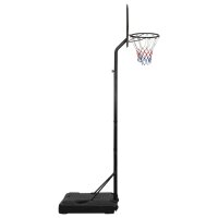 vidaXL Basketballst&auml;nder Schwarz 282-352 cm Polyethylen