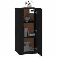 vidaXL TV-Wandschrank Schwarz 40x34,5x80 cm