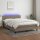 vidaXL Boxspringbett mit Matratze &amp; LED Taupe 140x190 cm Stoff