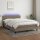 vidaXL Boxspringbett mit Matratze &amp; LED Taupe 140x190 cm Stoff