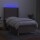 vidaXL Boxspringbett mit Matratze &amp; LED Taupe 90x190 cm Stoff