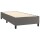 vidaXL Boxspringbett mit Matratze &amp; LED Grau 90x190 cm Kunstleder