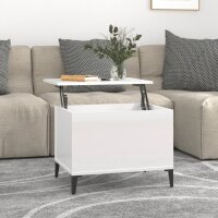 vidaXL Couchtisch Hochglanz-Weiß 60x44,5x45 cm...