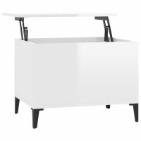 vidaXL Couchtisch Hochglanz-Weiß 60x44,5x45 cm...