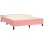 vidaXL Boxspringbett mit Matratze Rosa 140x200 cm Samt