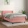 vidaXL Boxspringbett mit Matratze Rosa 90x200 cm Samt