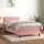 vidaXL Boxspringbett mit Matratze Rosa 90x200 cm Samt