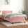 vidaXL Boxspringbett mit Matratze Rosa 90x200 cm Samt