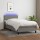 vidaXL Boxspringbett mit Matratze &amp; LED Dunkelgrau 90x190 cm Stoff