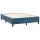 vidaXL Boxspringbett mit Matratze &amp; LED Dunkelblau 140x190 cm Samt