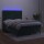 vidaXL Boxspringbett mit Matratze &amp; LED Dunkelgr&uuml;n 140x200 cm Samt