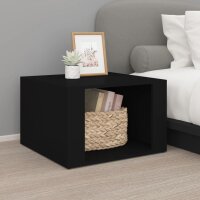 vidaXL Nachttisch Schwarz 57x55x36 cm Holzwerkstoff