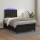 vidaXL Boxspringbett mit Matratze &amp; LED Schwarz 120x200 cm Kunstleder