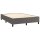 vidaXL Boxspringbett mit Matratze Grau 140x200 cm Kunstleder