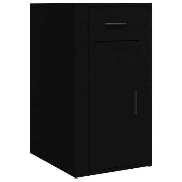 vidaXL B&uuml;roschrank Schwarz 40x49x75 cm Holzwerkstoff