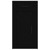 vidaXL B&uuml;roschrank Schwarz 40x49x75 cm Holzwerkstoff