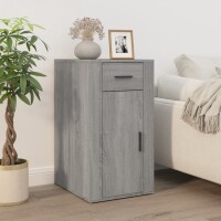 vidaXL B&uuml;roschrank Grau Sonoma 40x49x75 cm Holzwerkstoff