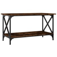 vidaXL Couchtisch R&auml;uchereiche 80x45x45 cm Holzwerkstoff und Eisen