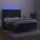 vidaXL Boxspringbett mit Matratze &amp; LED Dunkelgr&uuml;n 140x200 cm Samt